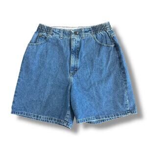 Lee Denim Shorts Men’s 14 M Elastic‎ Waist Relaxed Fit Vintage 90s